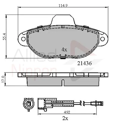 JUEGO DE PASTILLAS DE FRENO
