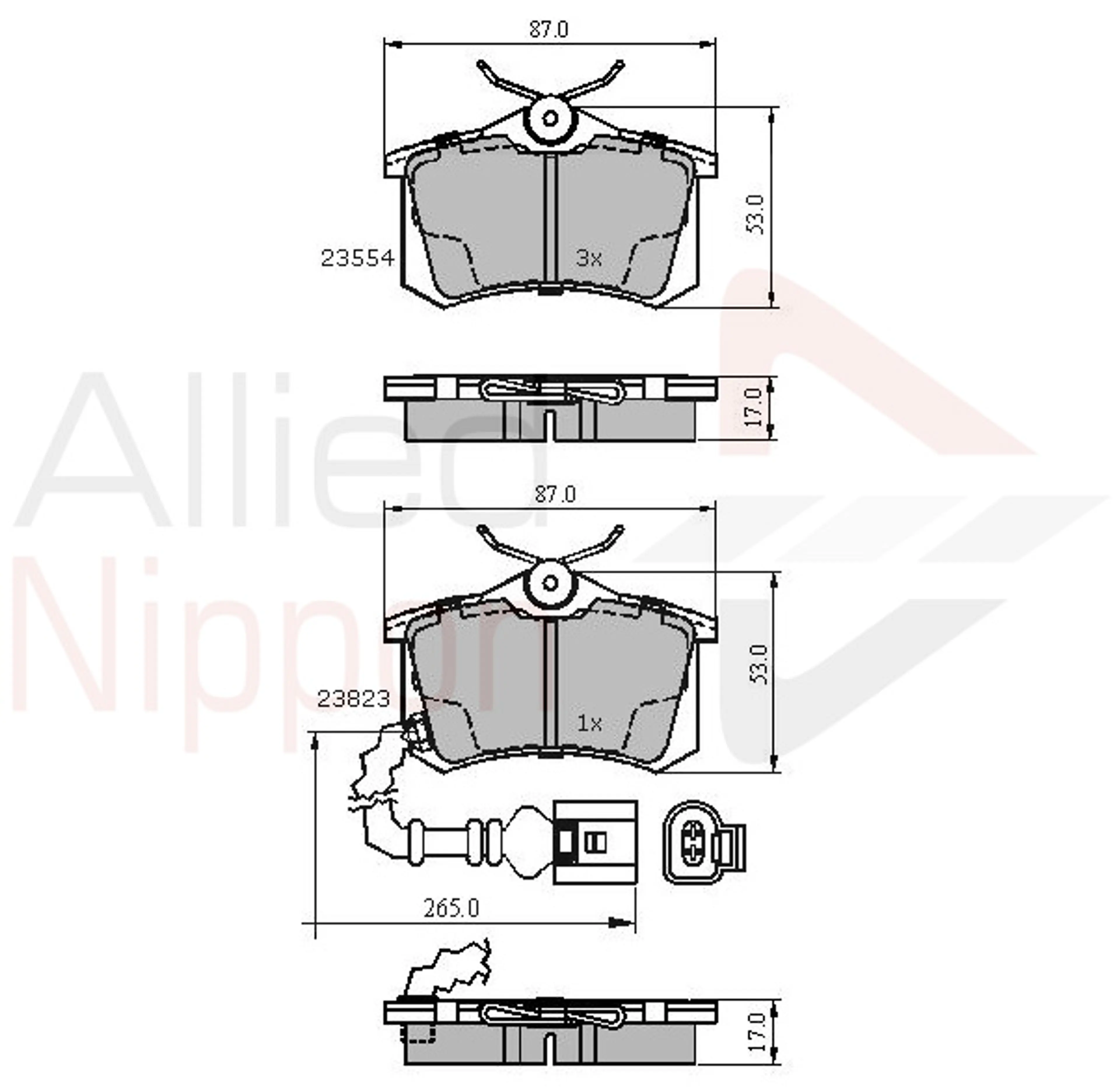 JUEGO DE PASTILLAS DE FRENO