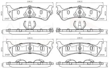 JUEGO DE PASTILLAS DE FRENO