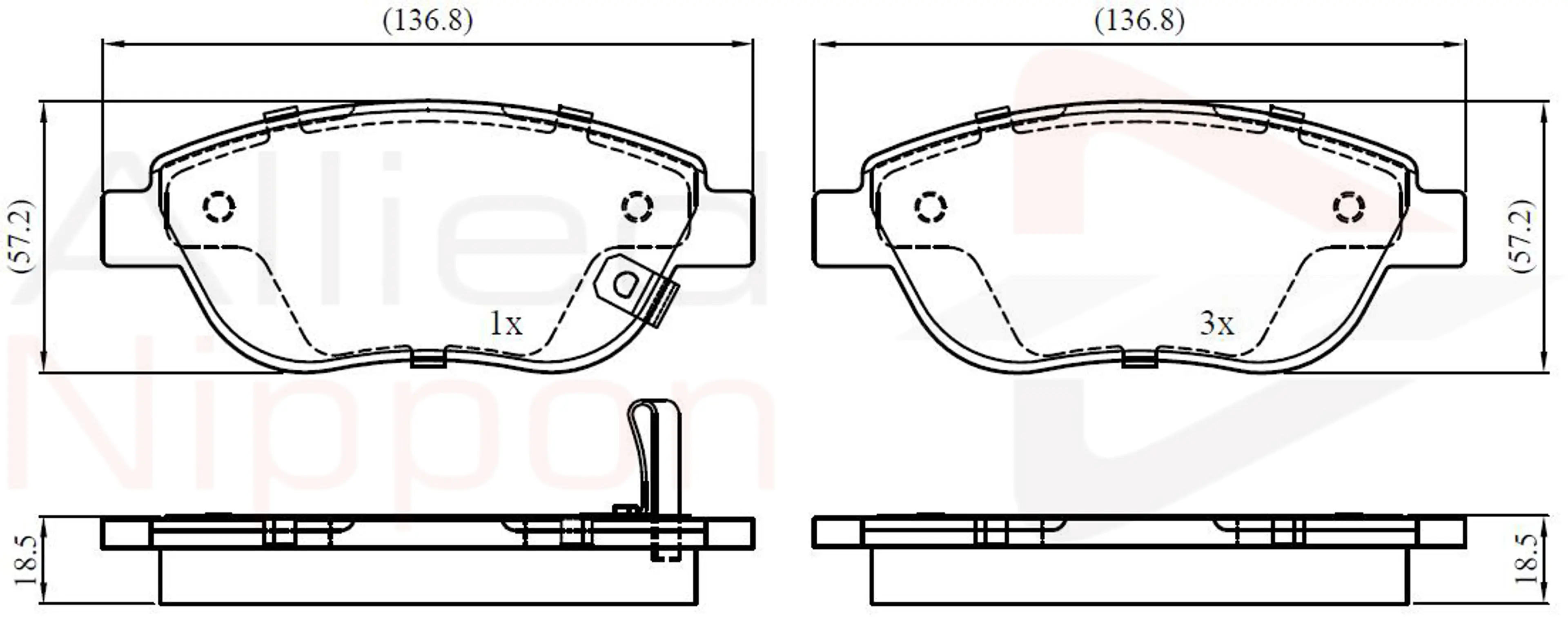 JUEGO DE PASTILLAS DE FRENO