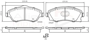 JUEGO DE PASTILLAS DE FRENO