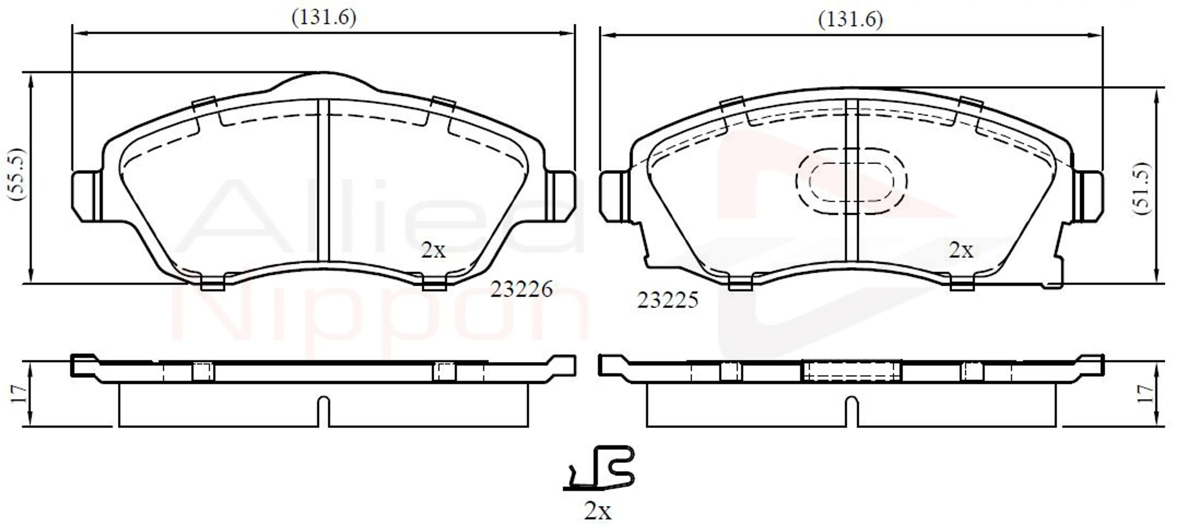 JUEGO DE PASTILLAS DE FRENO