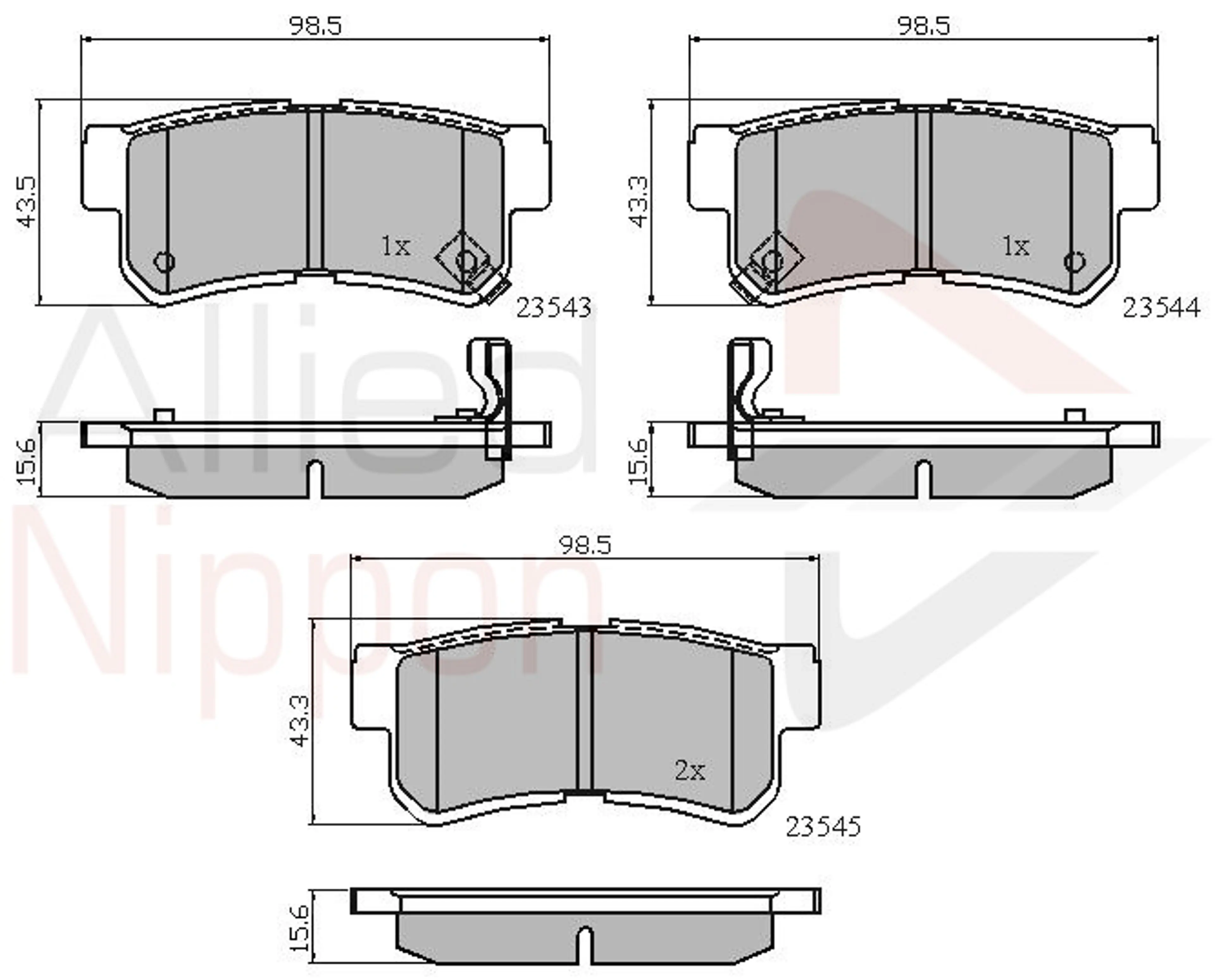 JUEGO DE PASTILLAS DE FRENO