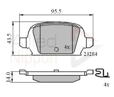 JUEGO DE PASTILLAS DE FRENO
