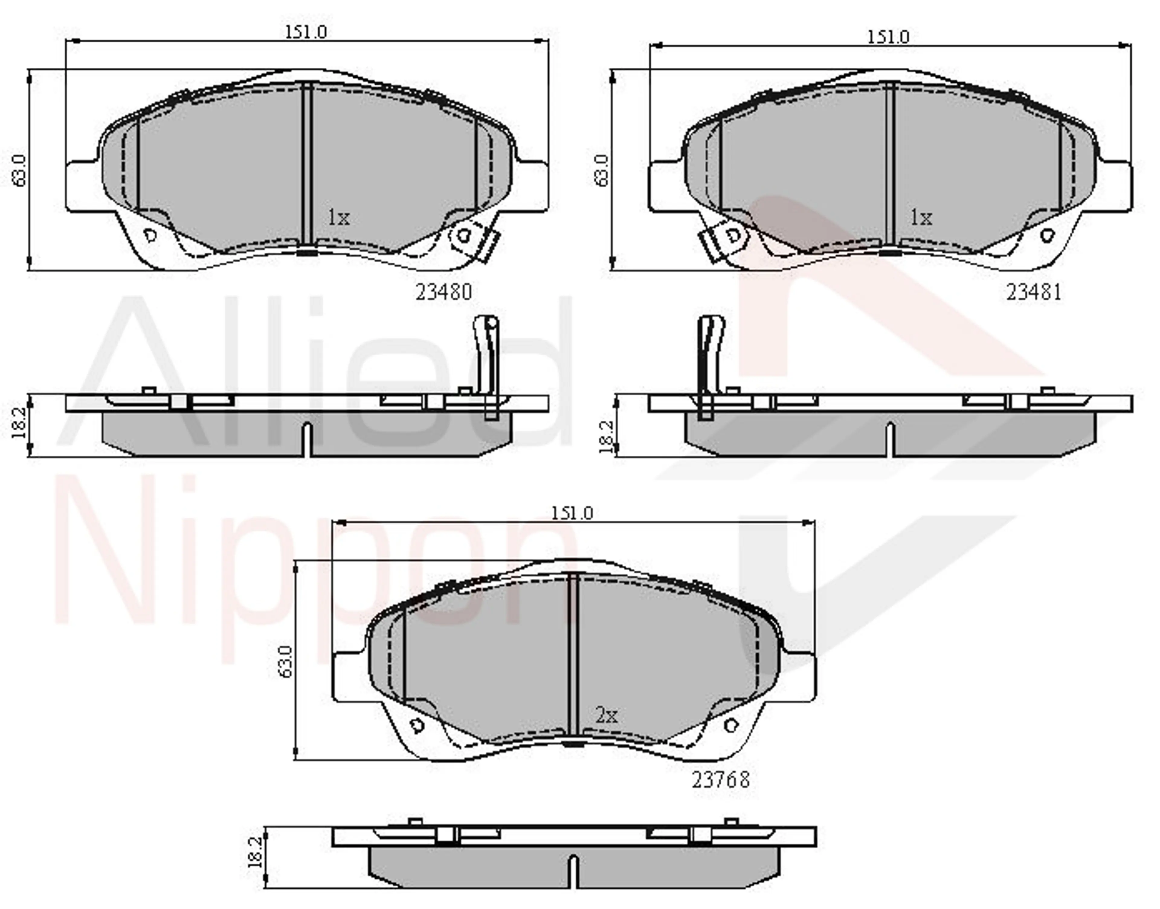 JUEGO DE PASTILLAS DE FRENO