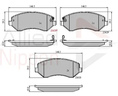 JUEGO DE PASTILLAS DE FRENO