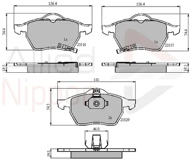 JUEGO DE PASTILLAS DE FRENO