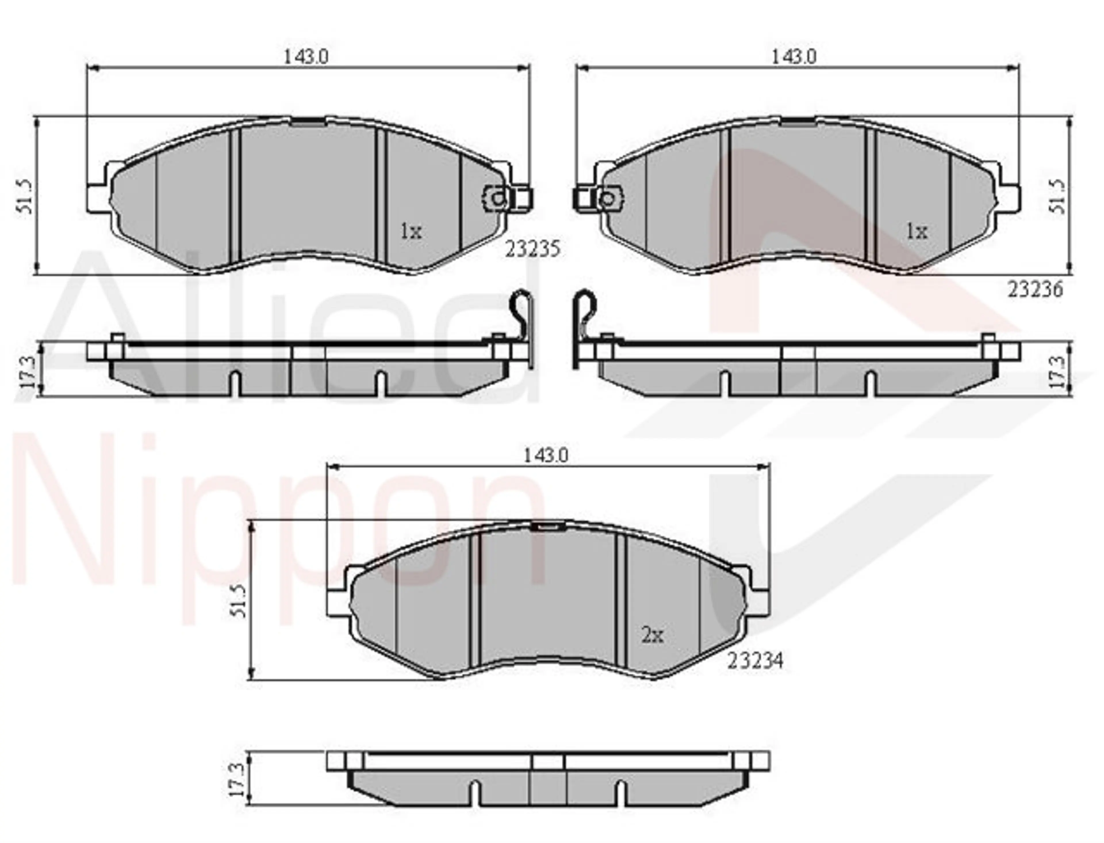 JUEGO DE PASTILLAS DE FRENO