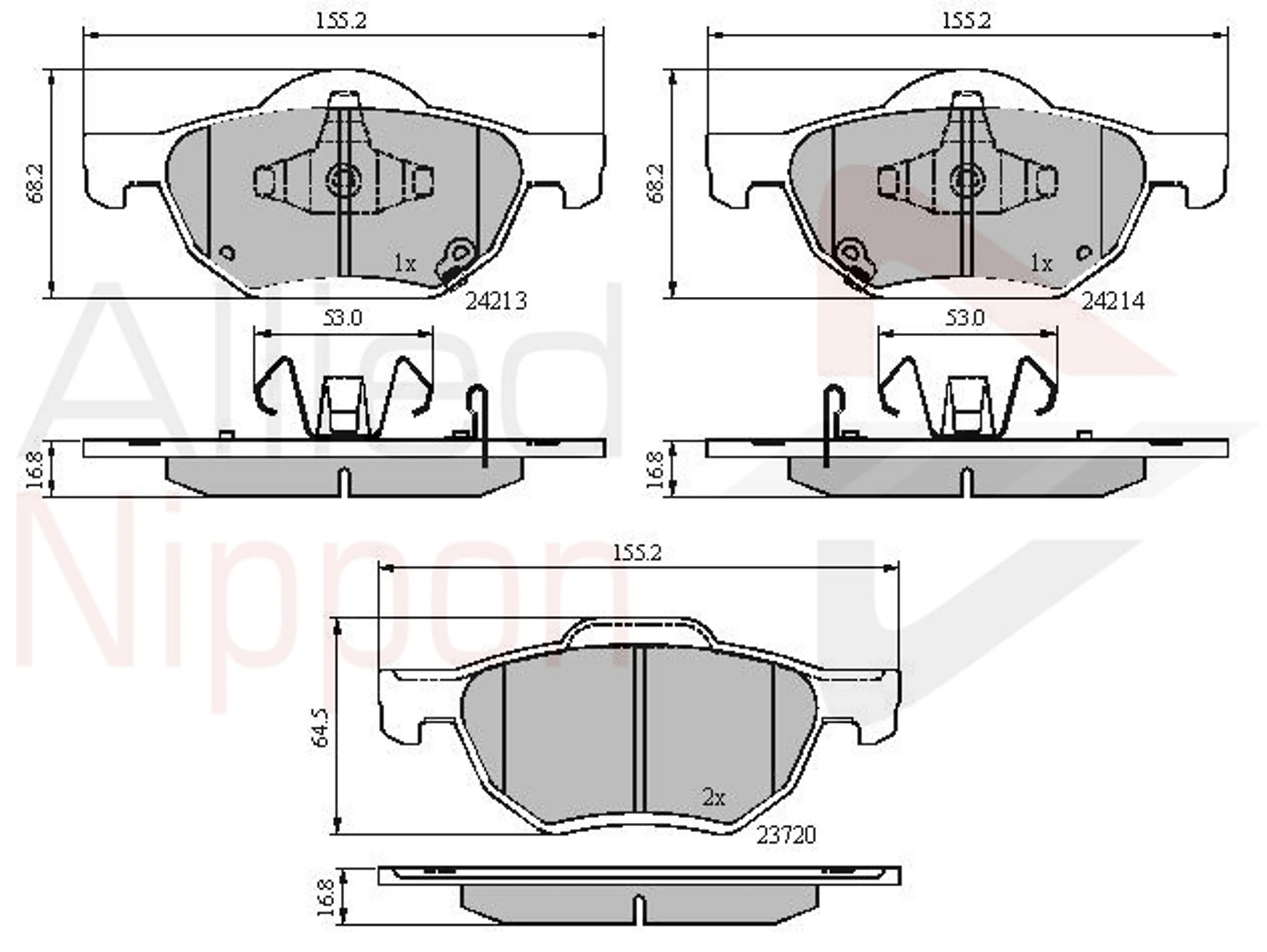 JUEGO DE PASTILLAS DE FRENO