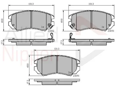 JUEGO DE PASTILLAS DE FRENO