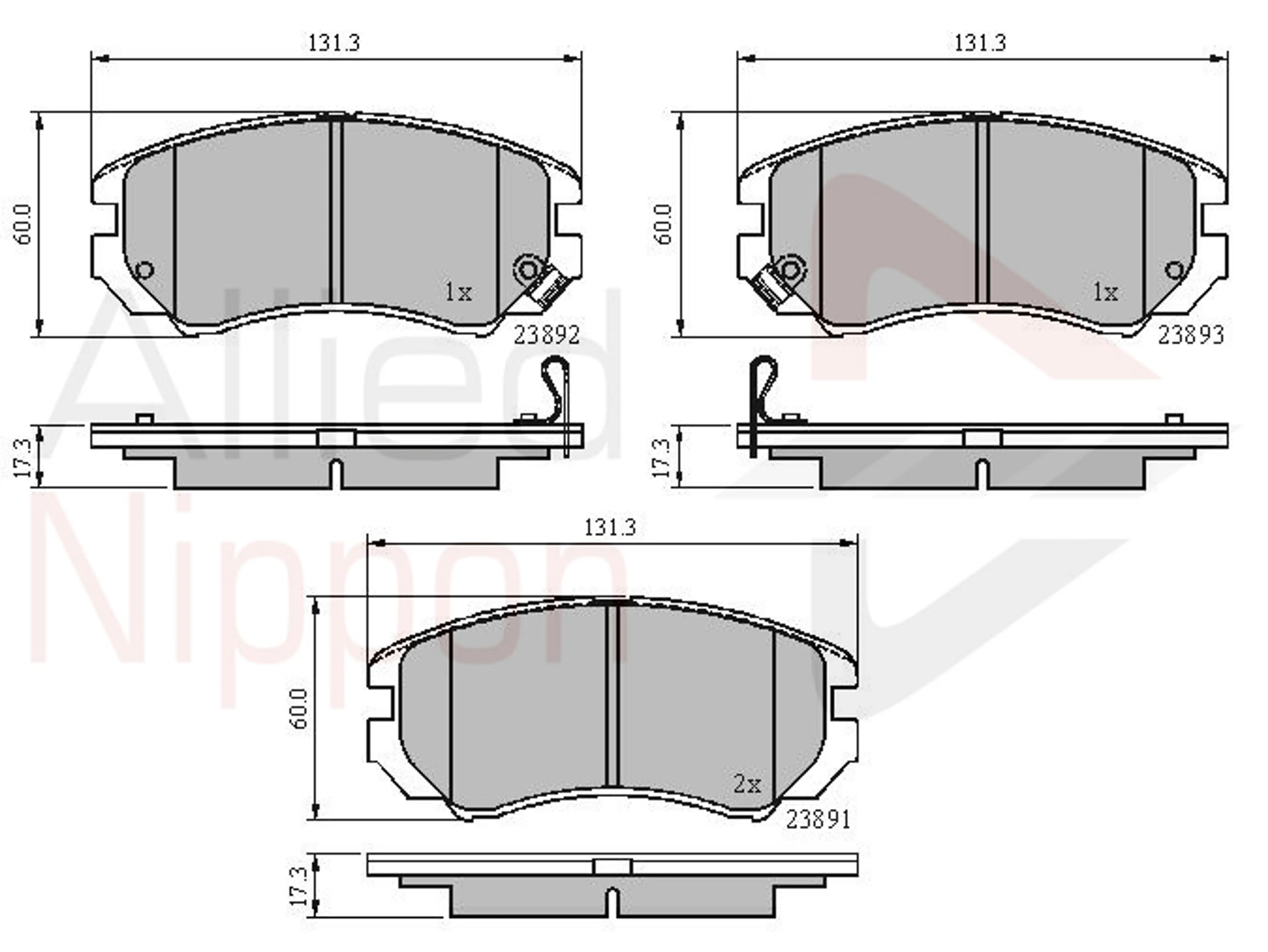 JUEGO DE PASTILLAS DE FRENO