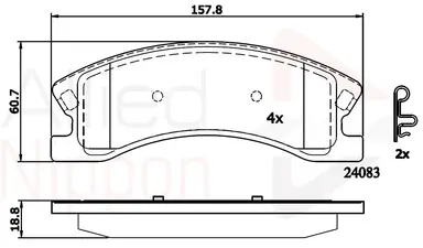 JUEGO DE PASTILLAS DE FRENO