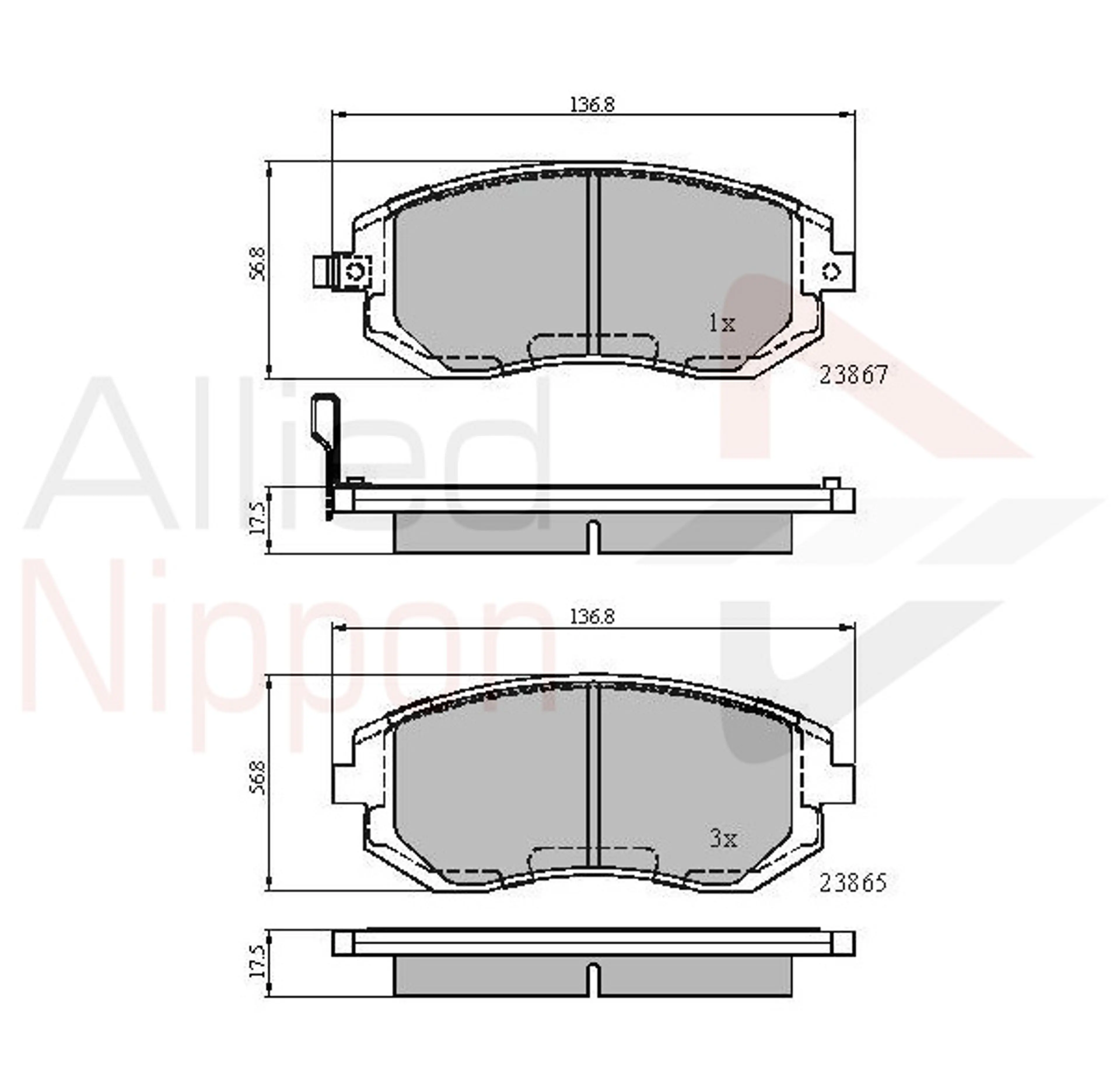 JUEGO DE PASTILLAS DE FRENO