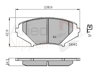 JUEGO DE PASTILLAS DE FRENO