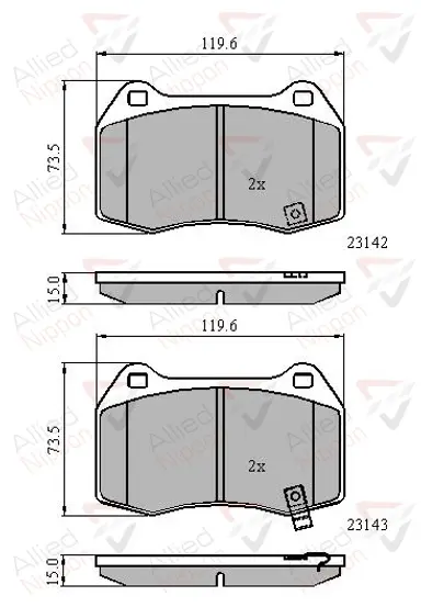 JUEGO DE PASTILLAS DE FRENO