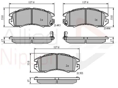 JUEGO DE PASTILLAS DE FRENO