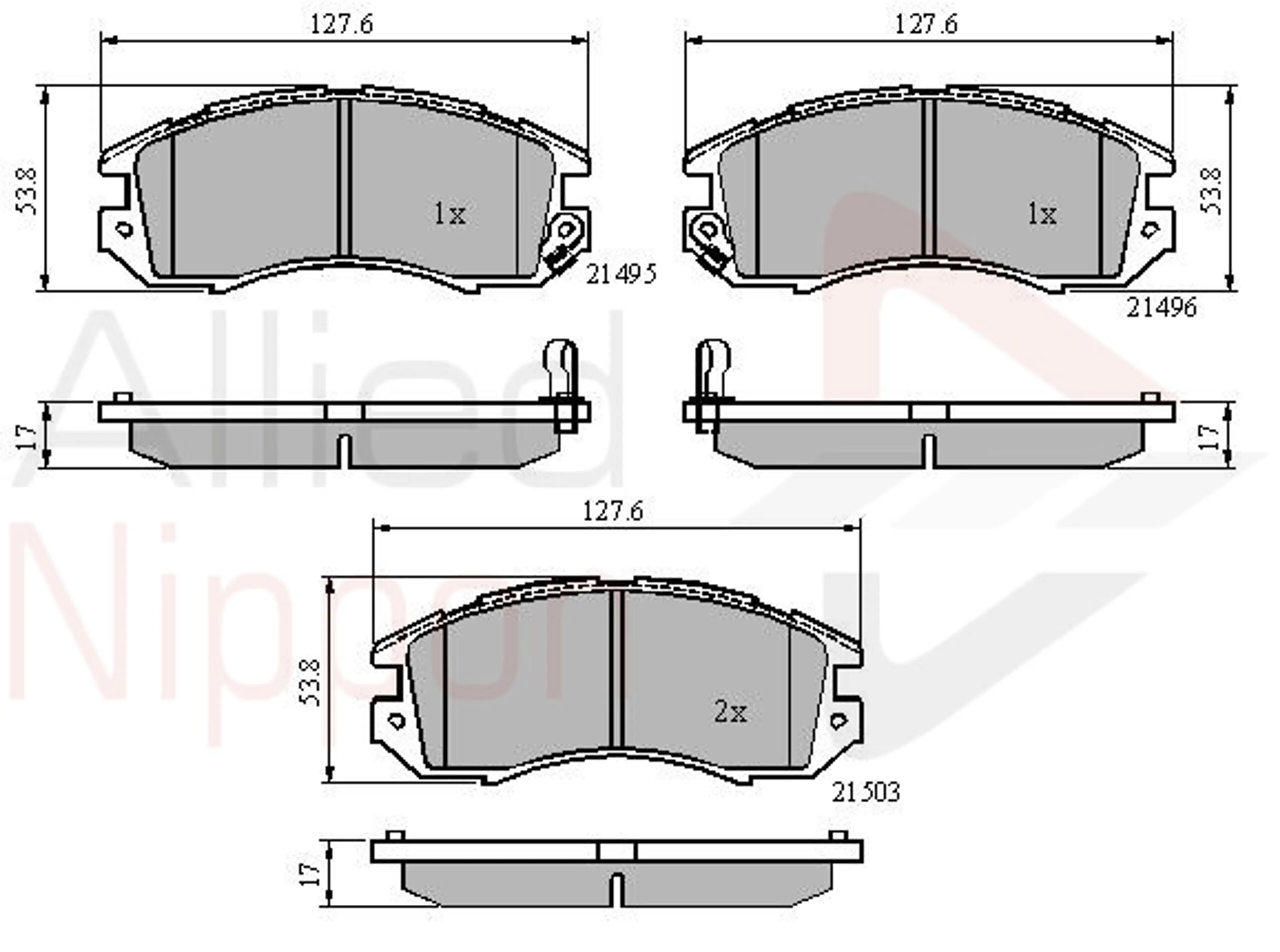 JUEGO DE PASTILLAS DE FRENO