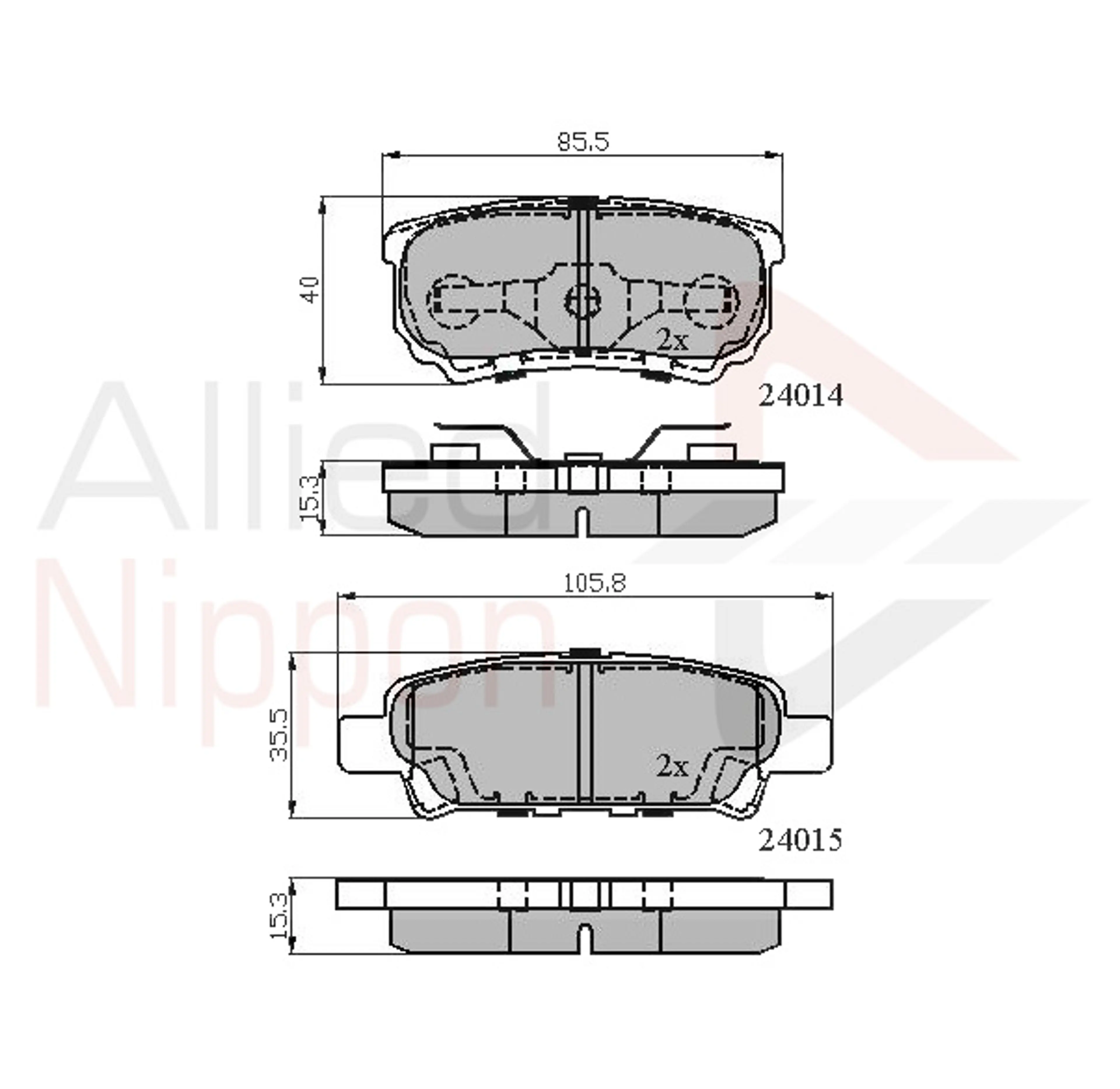 JUEGO DE PASTILLAS DE FRENO