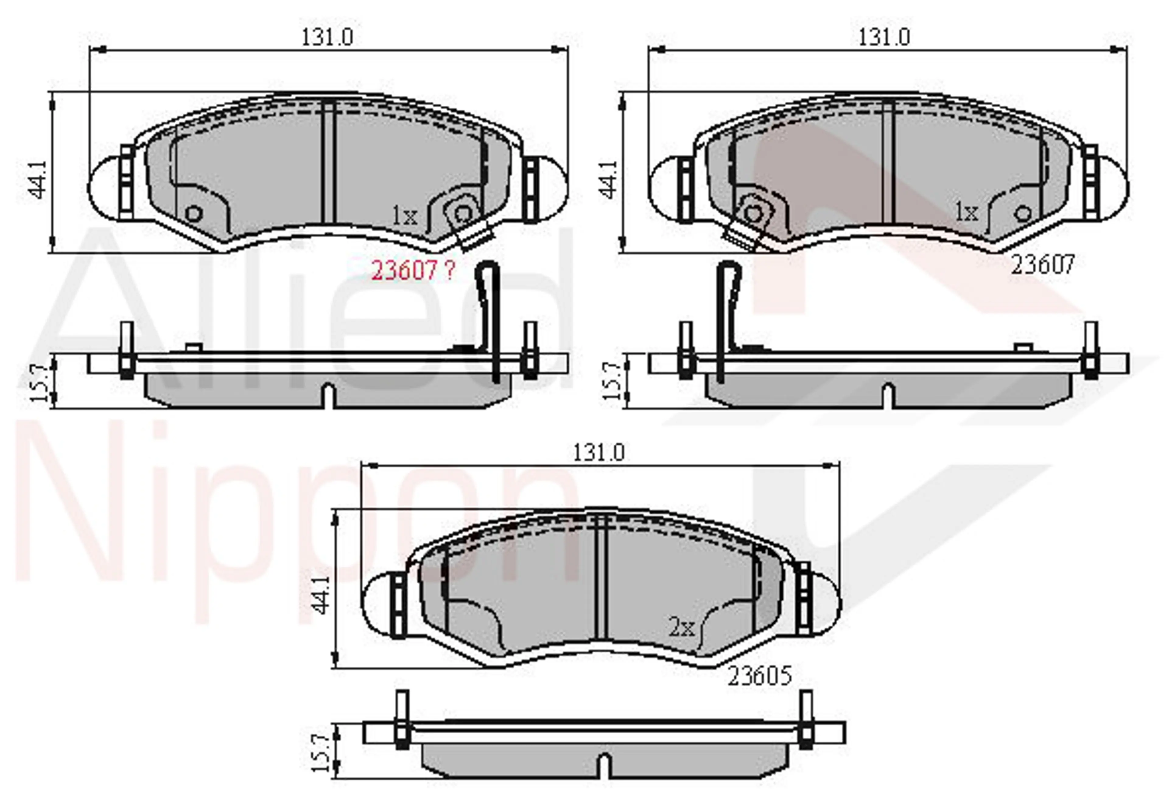 JUEGO DE PASTILLAS DE FRENO