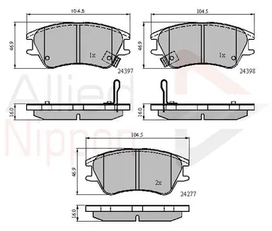 JUEGO DE PASTILLAS DE FRENO