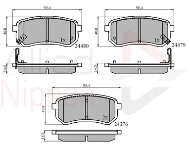 JUEGO DE PASTILLAS DE FRENO