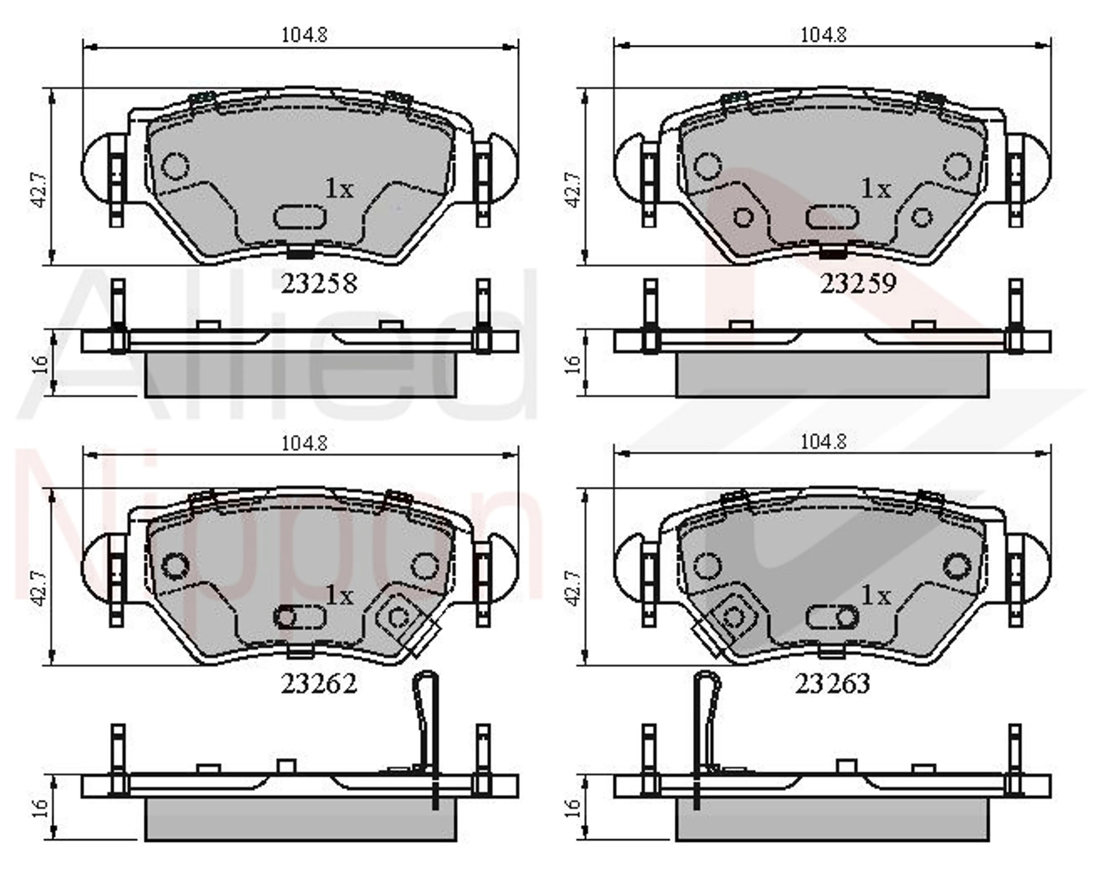 JUEGO DE PASTILLAS DE FRENO