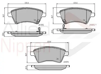 JUEGO DE PASTILLAS DE FRENO