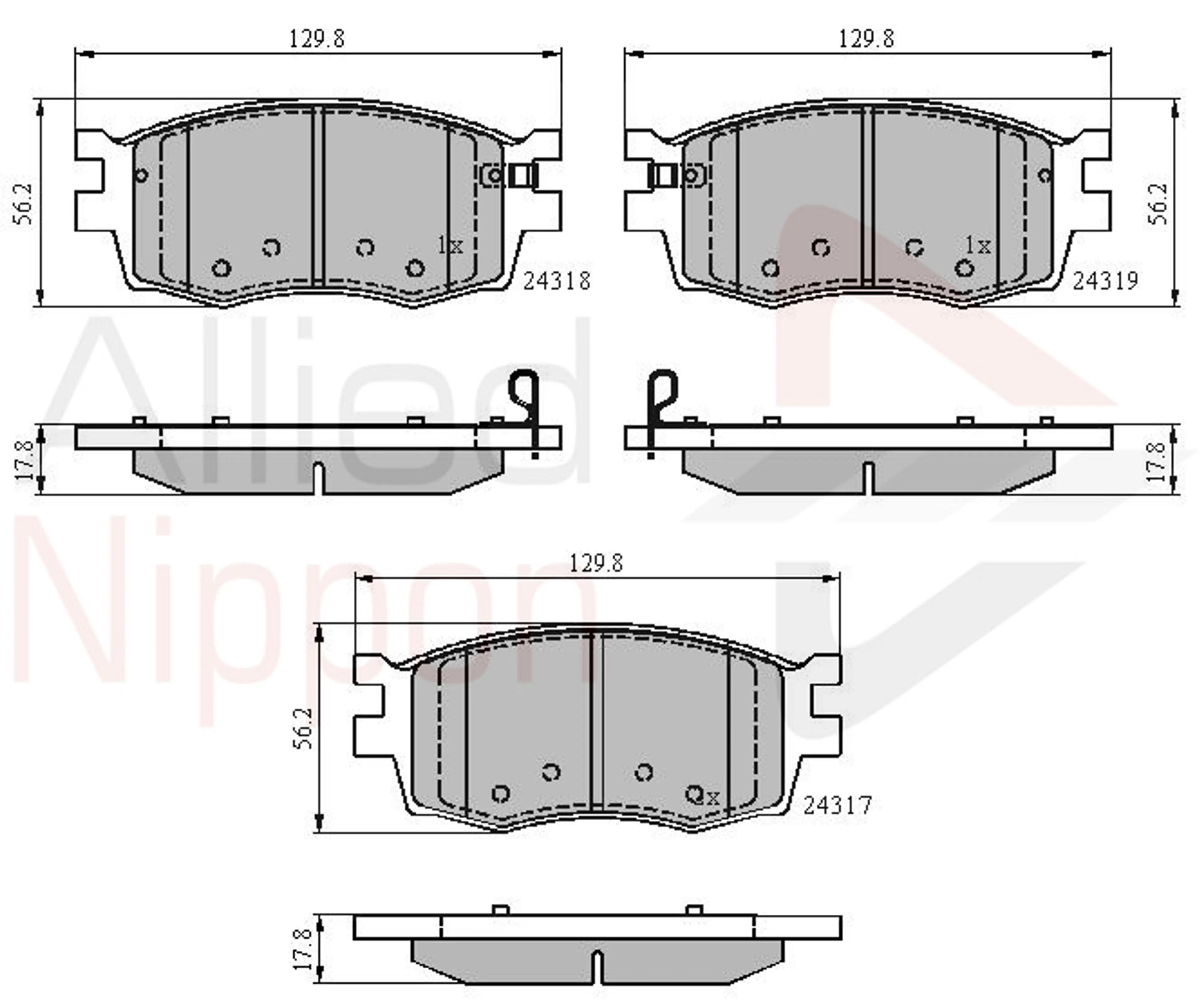JUEGO DE PASTILLAS DE FRENO