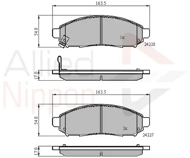 JUEGO DE PASTILLAS DE FRENO