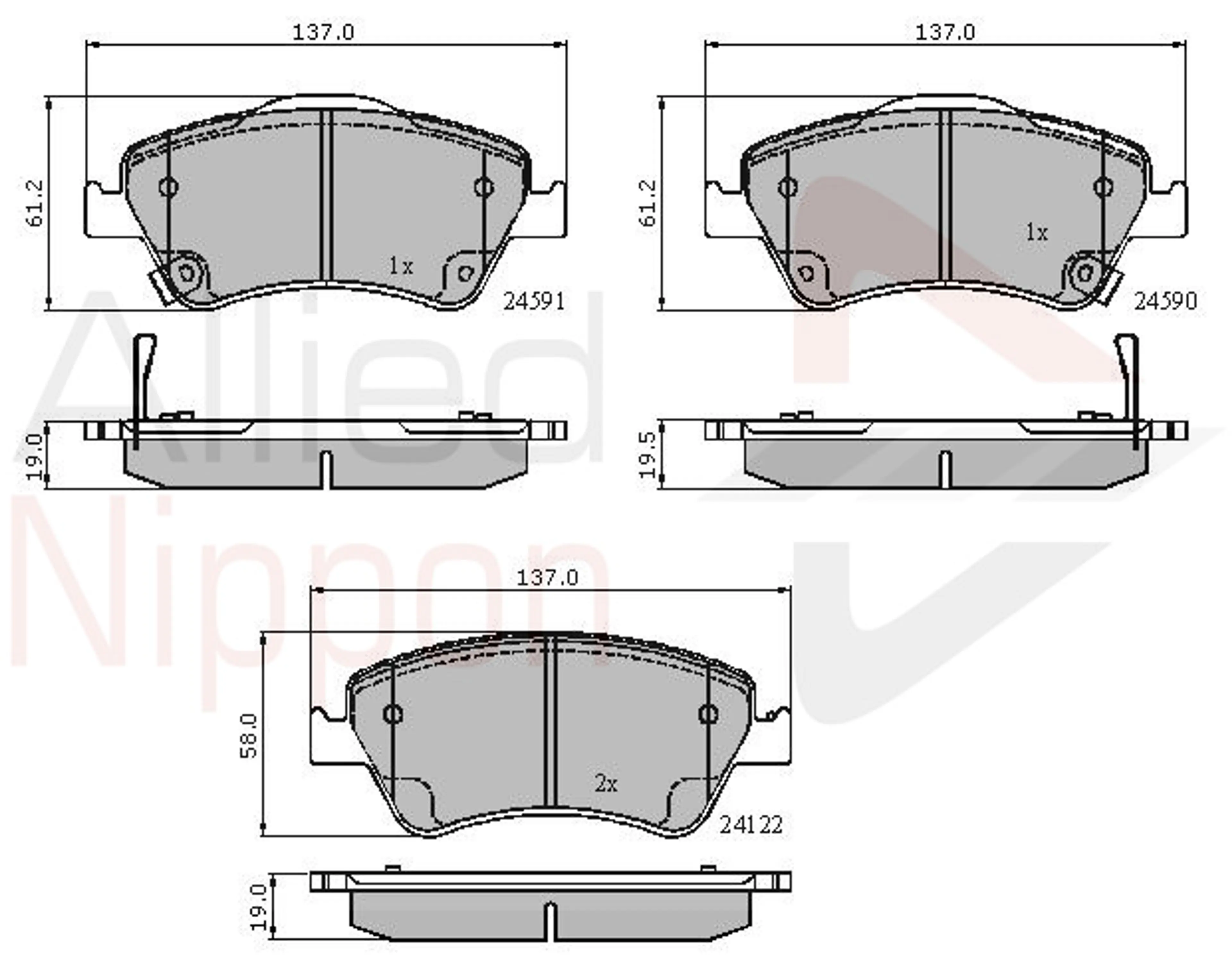 JUEGO DE PASTILLAS DE FRENO
