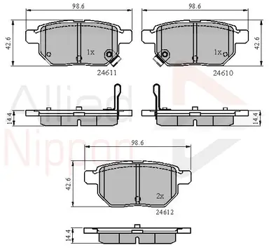 JUEGO DE PASTILLAS DE FRENO