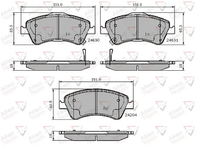 JUEGO DE PASTILLAS DE FRENO