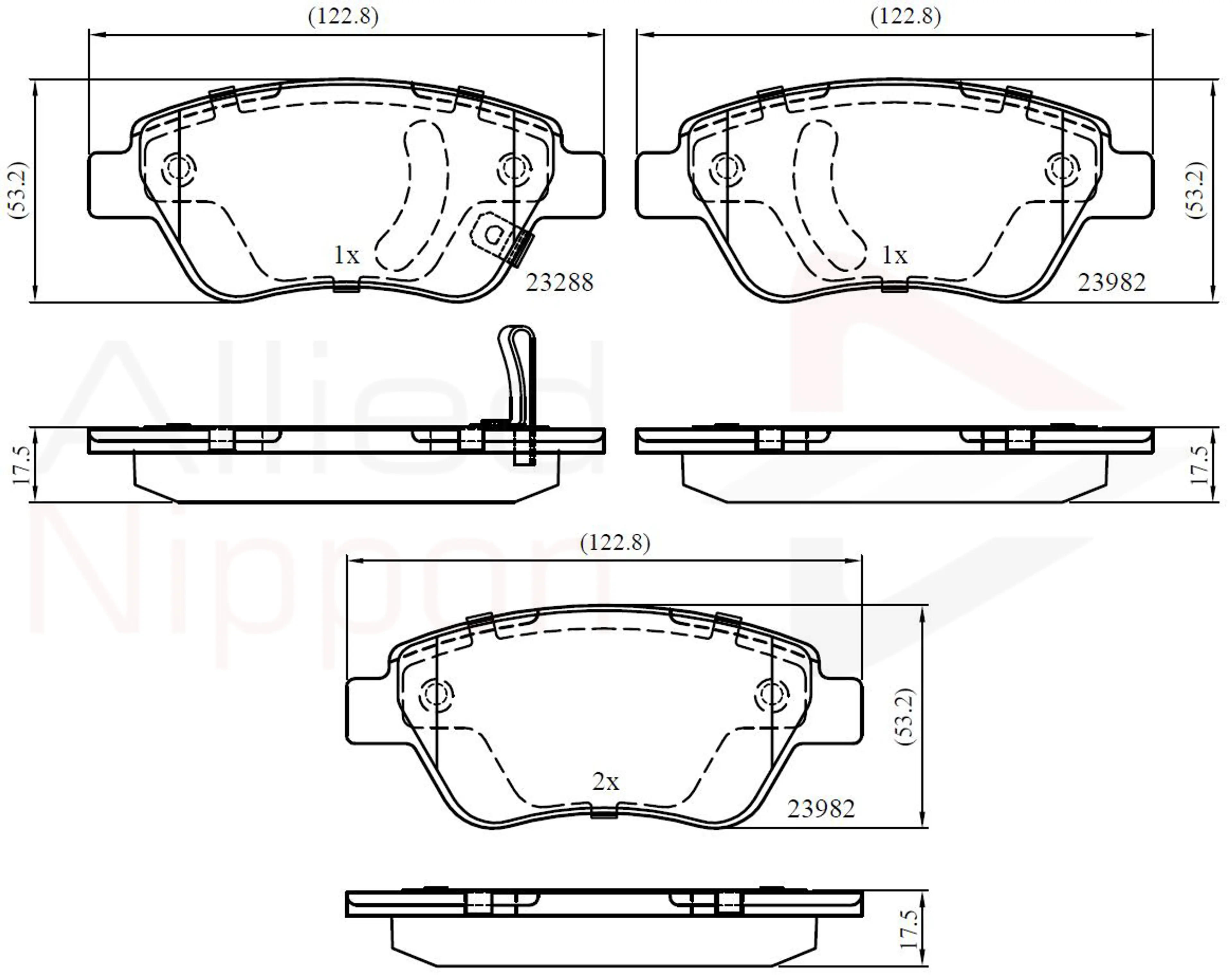 JUEGO DE PASTILLAS DE FRENO
