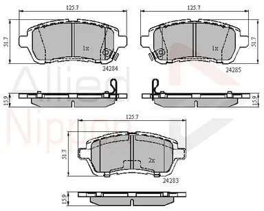 JUEGO DE PASTILLAS DE FRENO