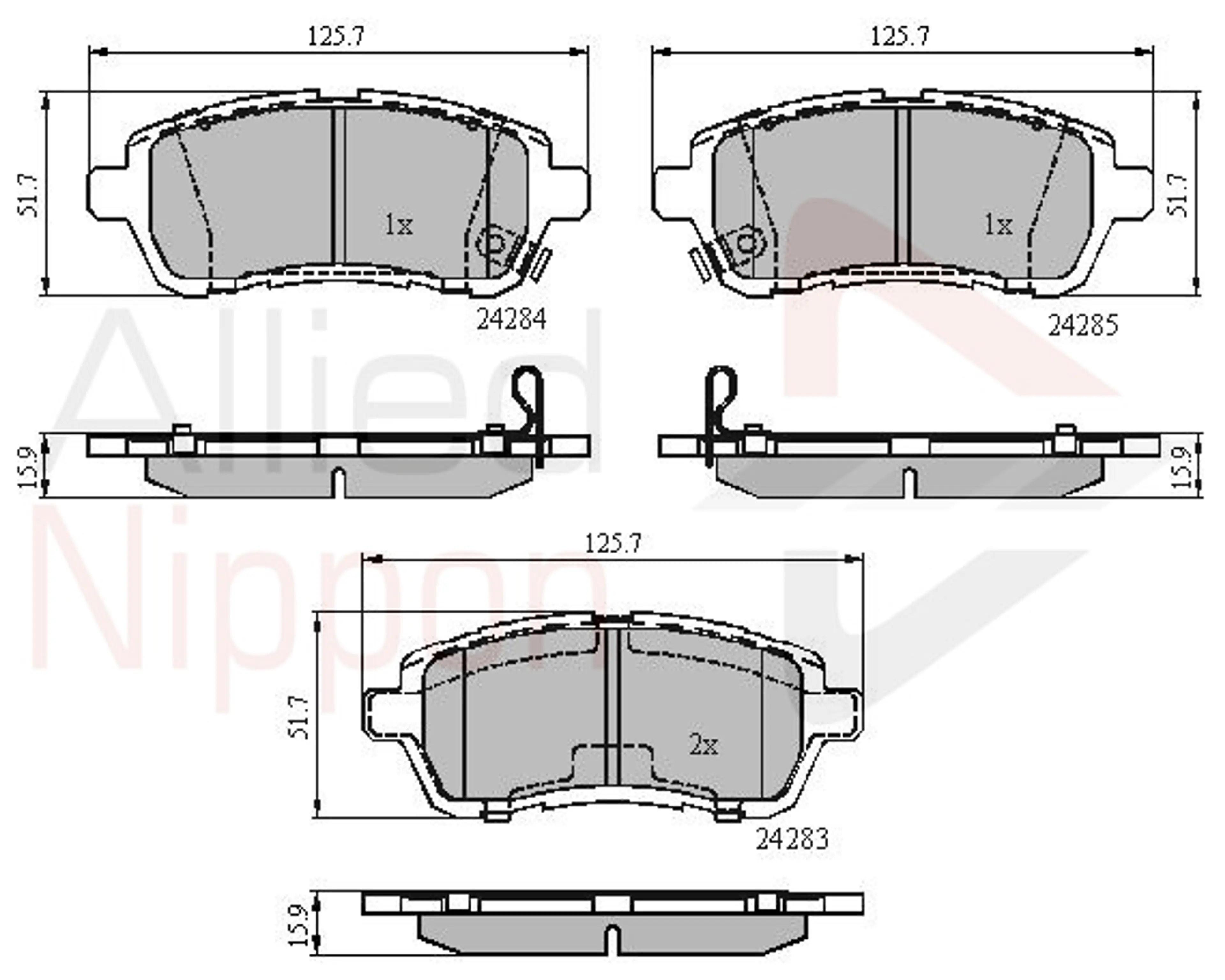 JUEGO DE PASTILLAS DE FRENO