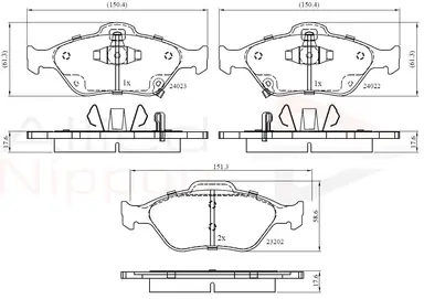 JUEGO DE PASTILLAS DE FRENO