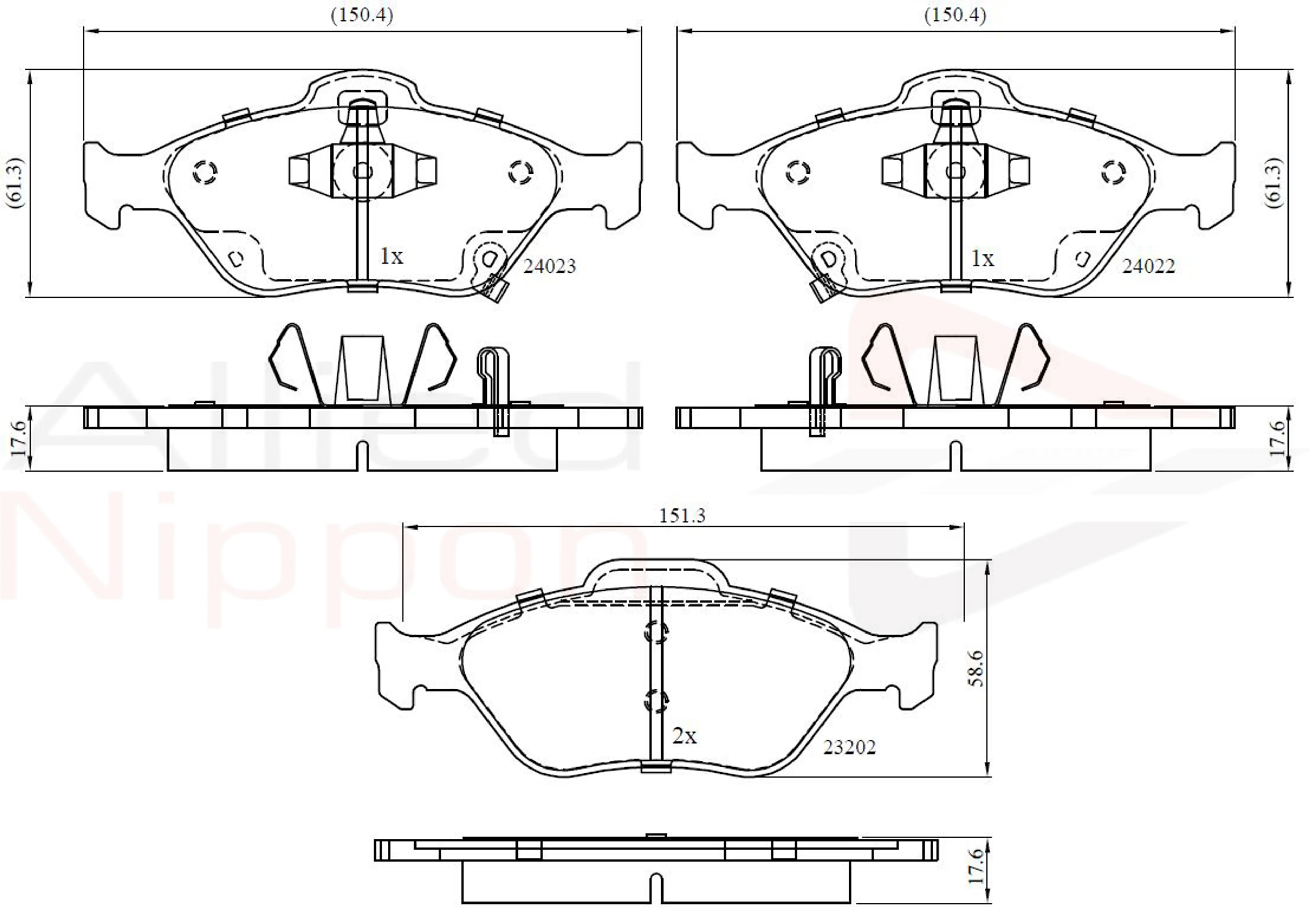 JUEGO DE PASTILLAS DE FRENO