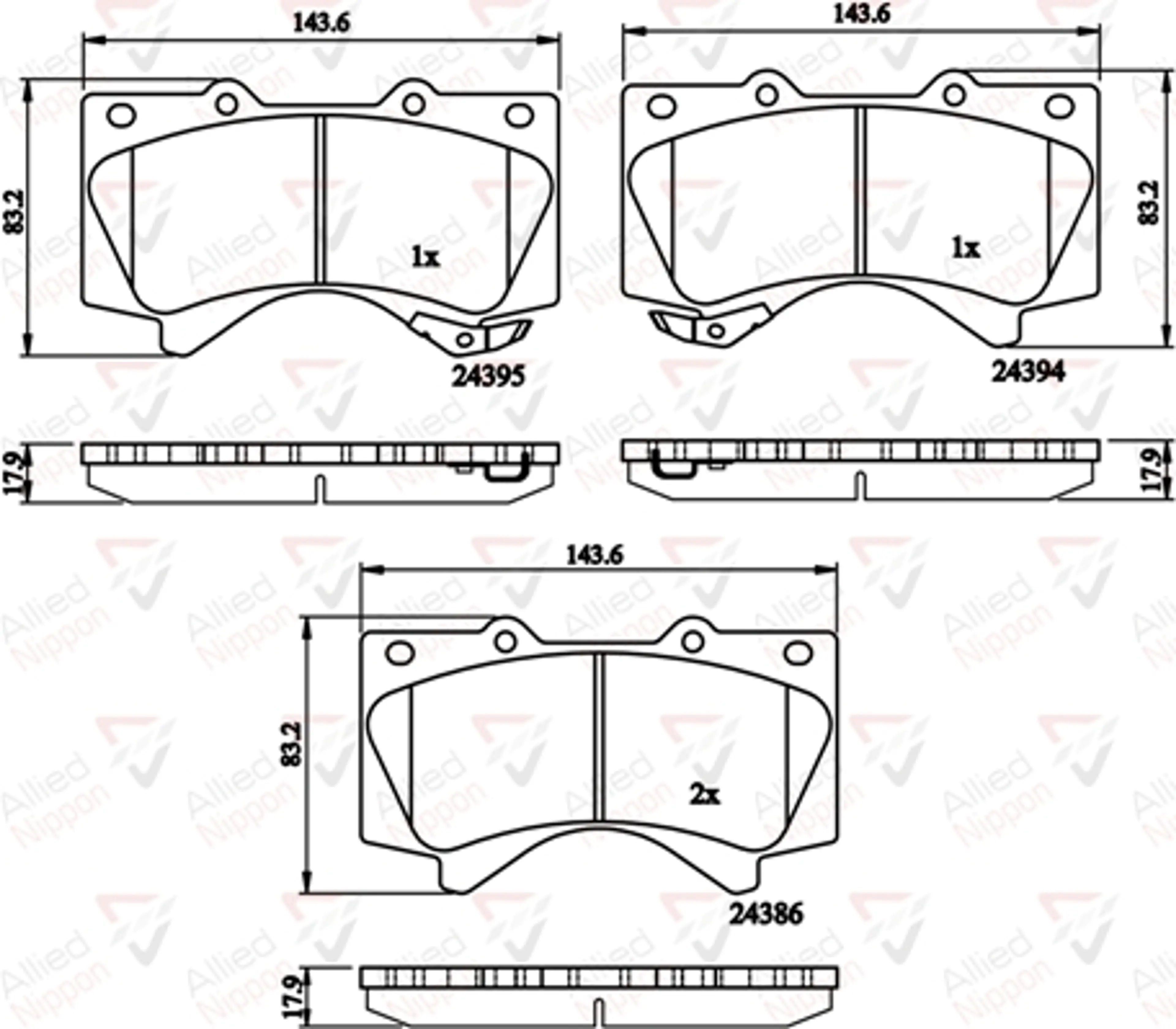JUEGO DE PASTILLAS DE FRENO