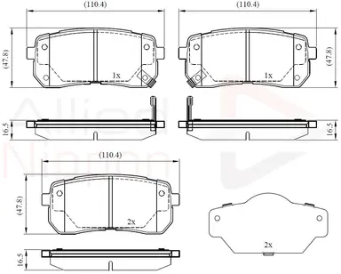 JUEGO DE PASTILLAS DE FRENO