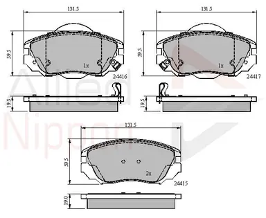 JUEGO DE PASTILLAS DE FRENO