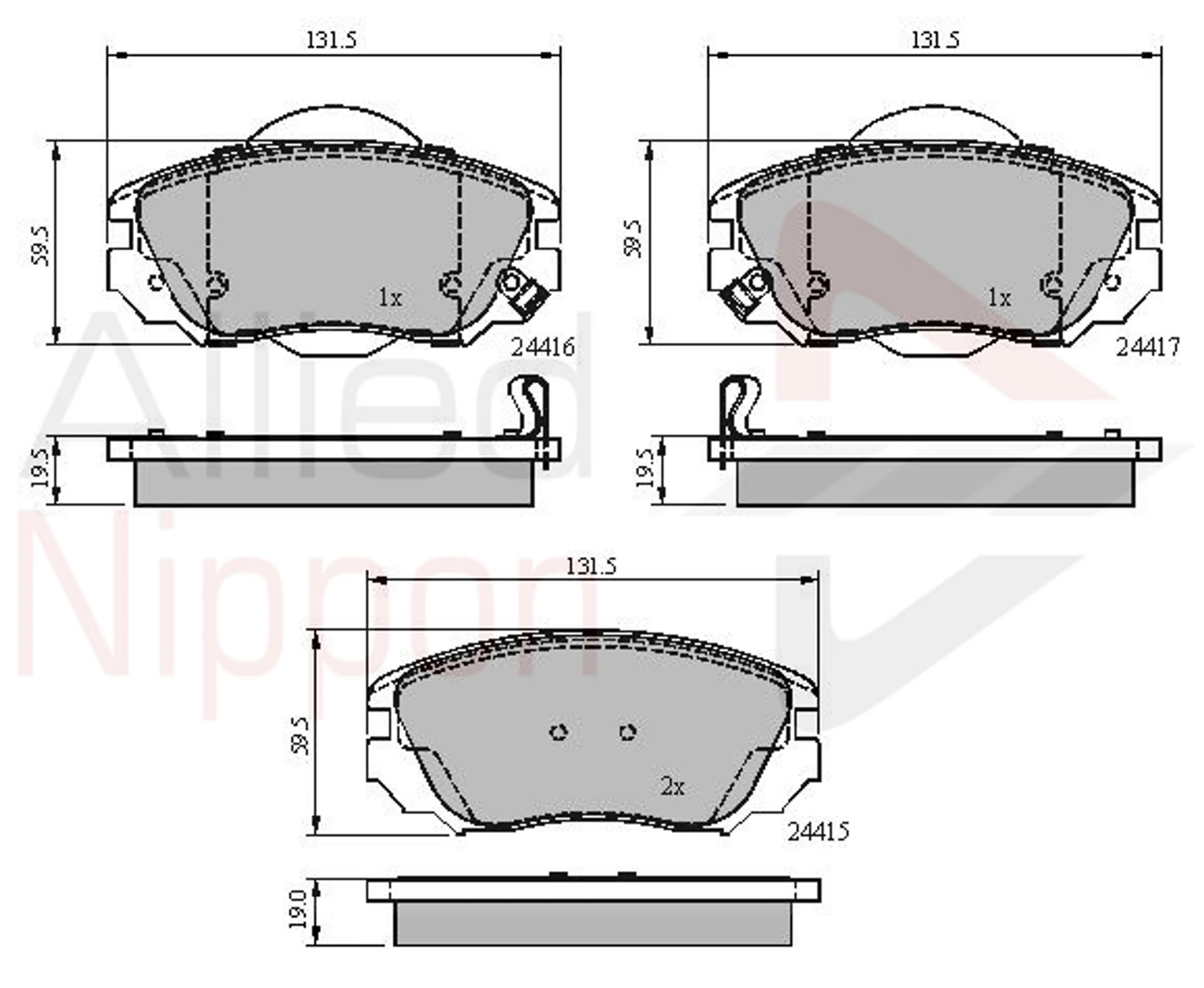 JUEGO DE PASTILLAS DE FRENO