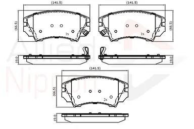 JUEGO DE PASTILLAS DE FRENO