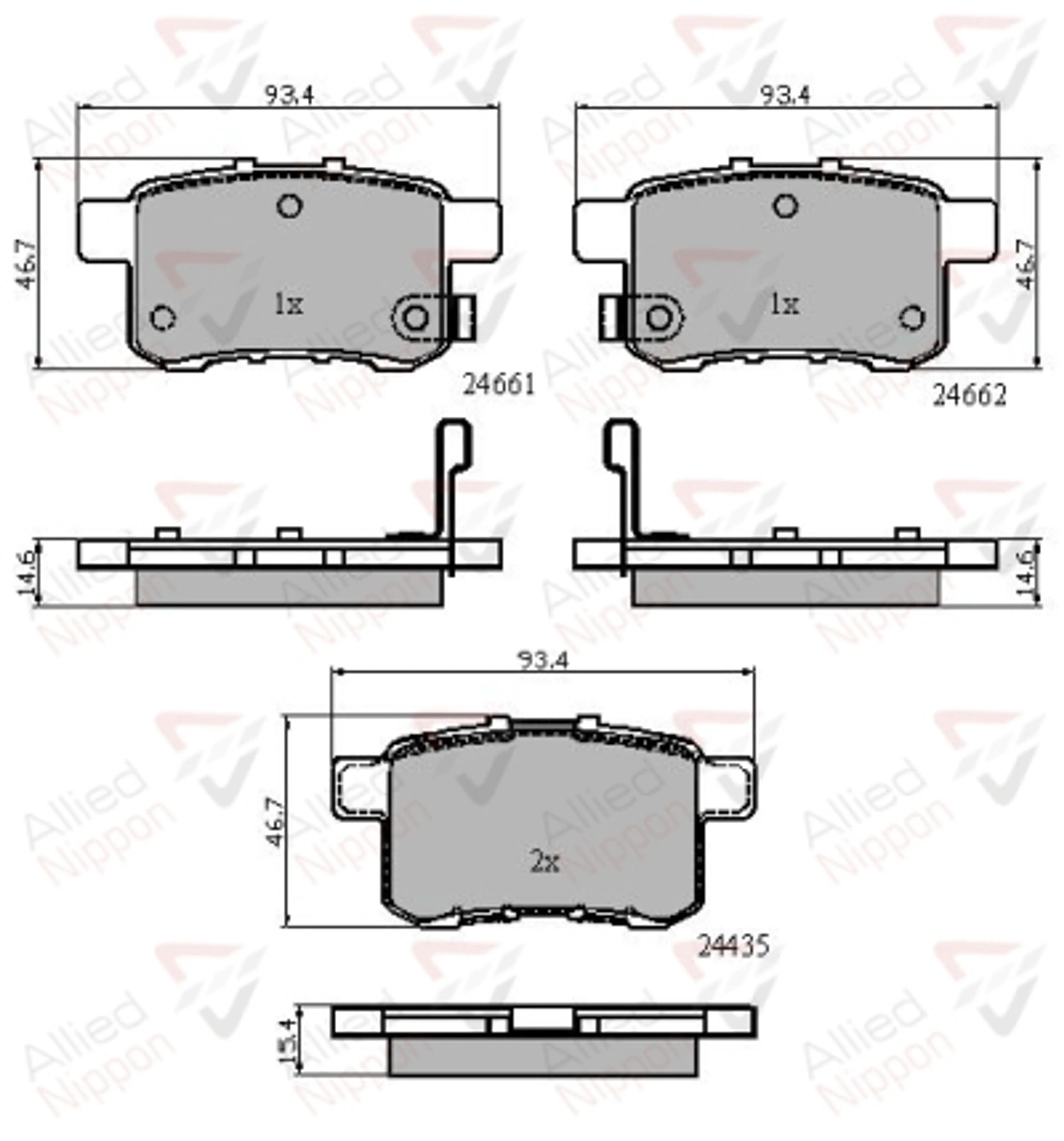 JUEGO DE PASTILLAS DE FRENO
