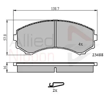 JUEGO DE PASTILLAS DE FRENO