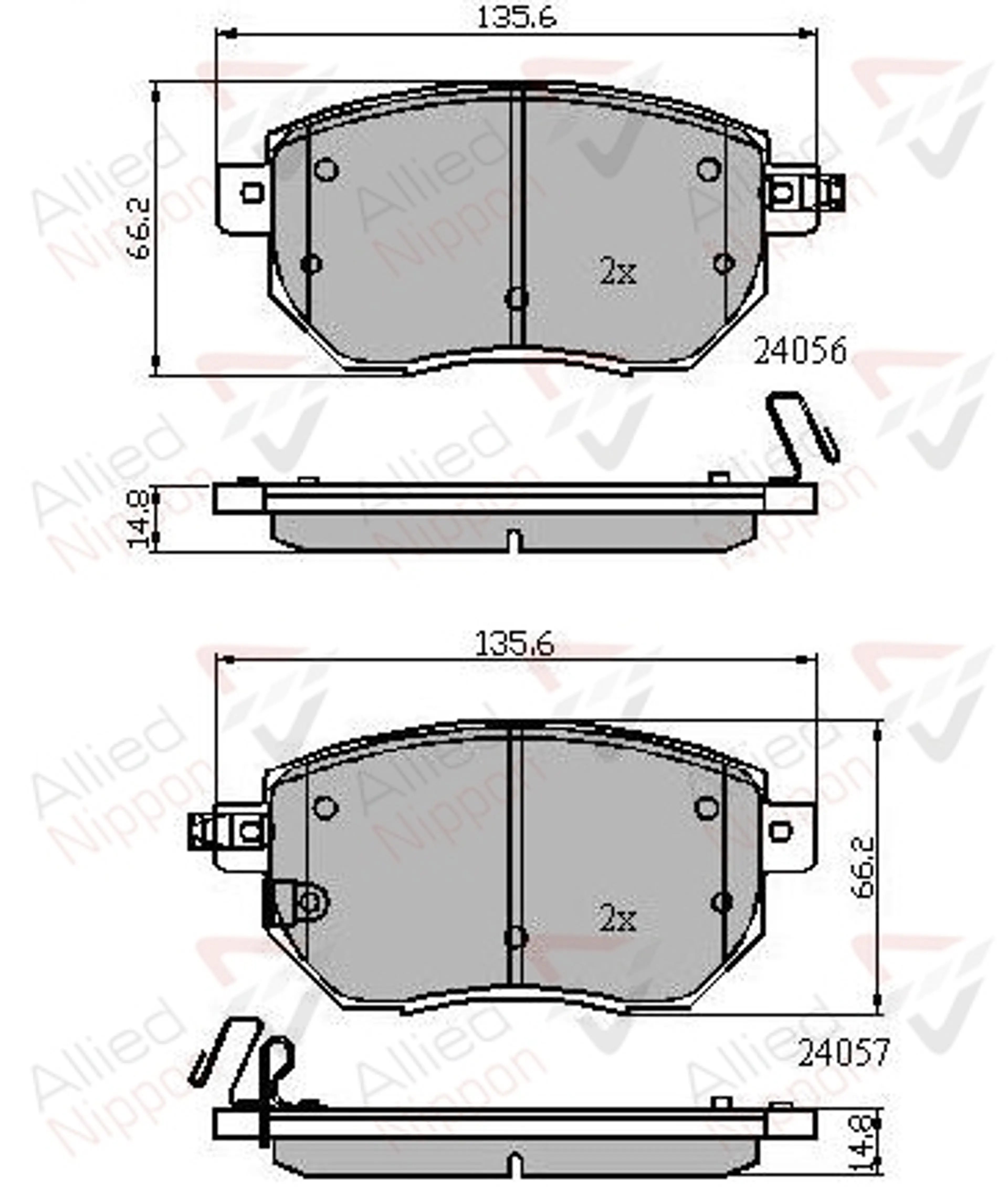JUEGO DE PASTILLAS DE FRENO