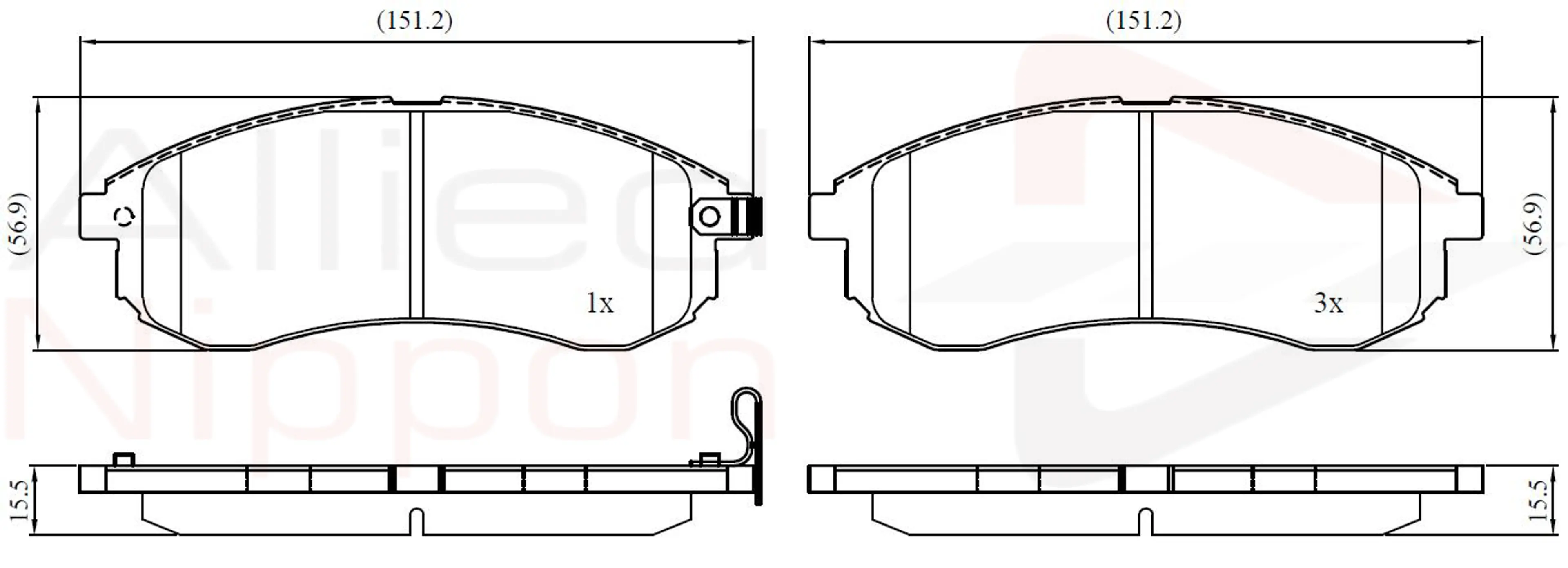 JUEGO DE PASTILLAS DE FRENO