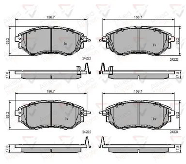 JUEGO DE PASTILLAS DE FRENO