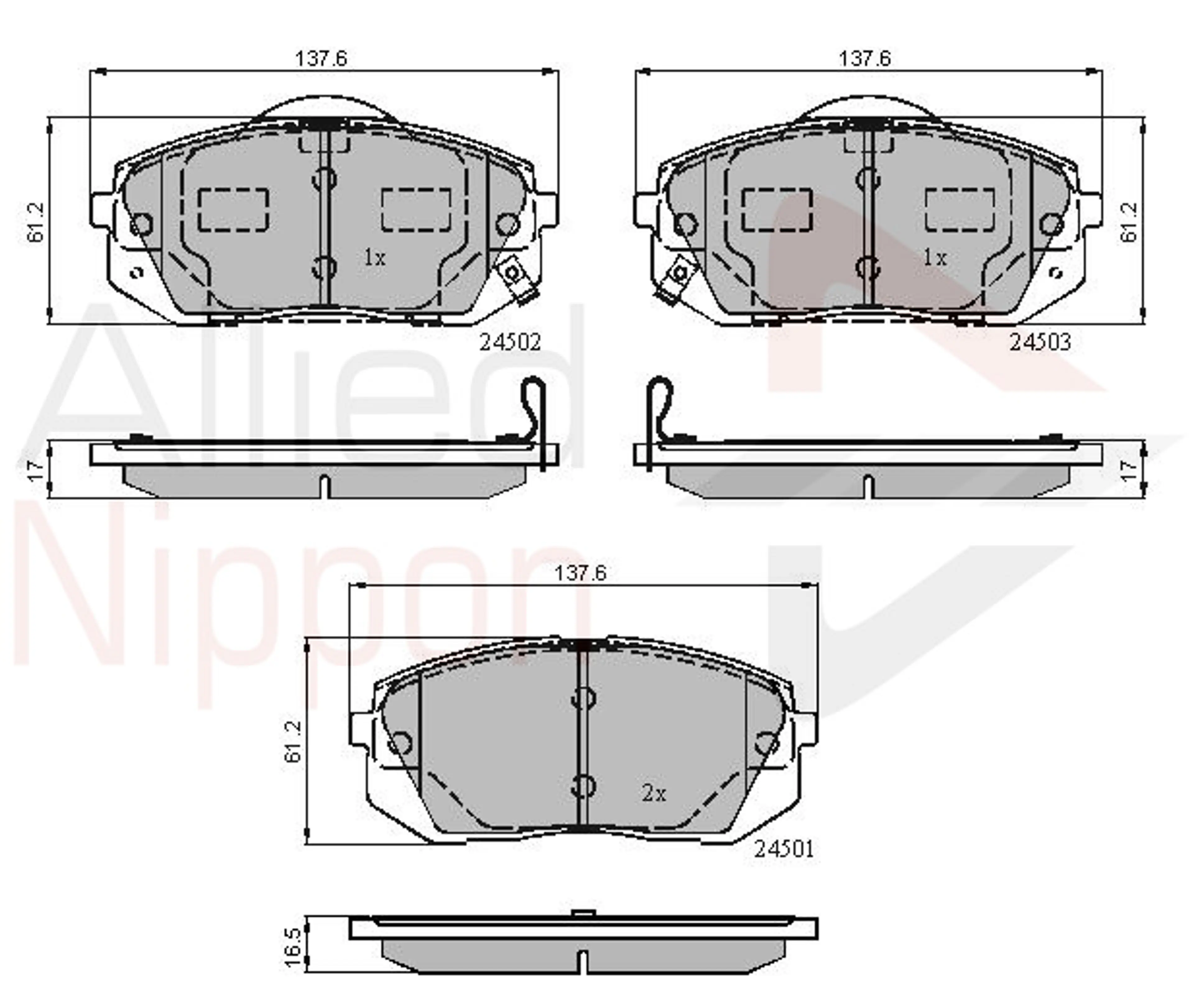 JUEGO DE PASTILLAS DE FRENO