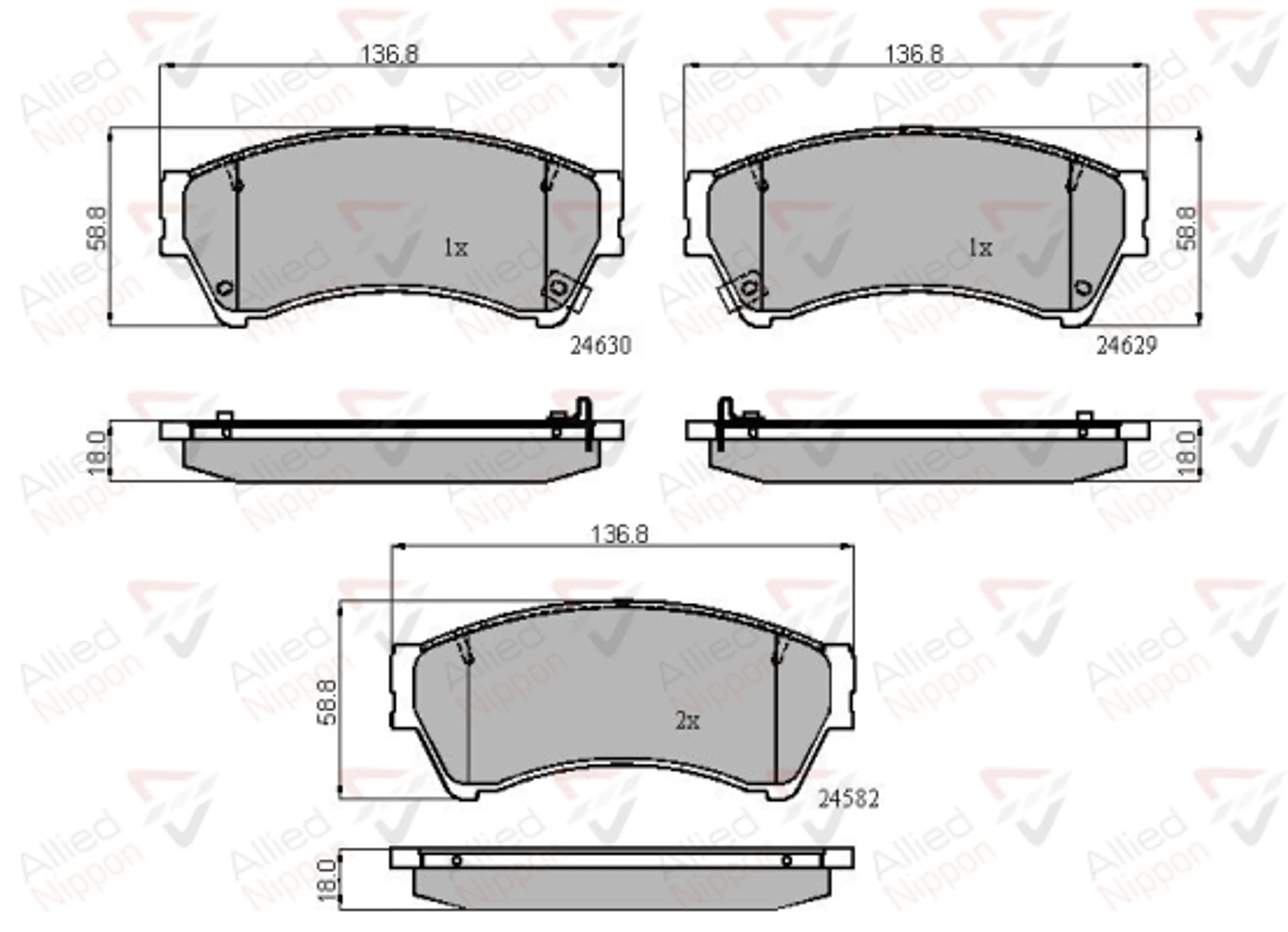 JUEGO DE PASTILLAS DE FRENO