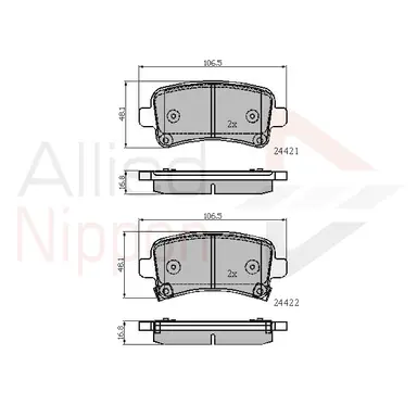 JUEGO DE PASTILLAS DE FRENO